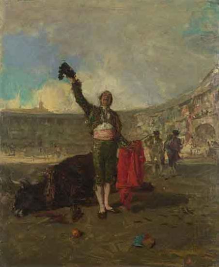 Marsal, Mariano Fortuny y The BullFighters Salute china oil painting image